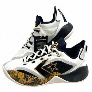 Converse BB Shift Gold White Basketball Sneaker Suede Mesh A02517C Top Mid Women